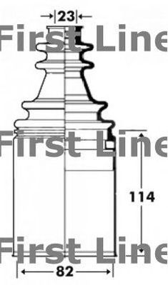 FIRST LINE fcb2915 -  Пыльник, приводной вал